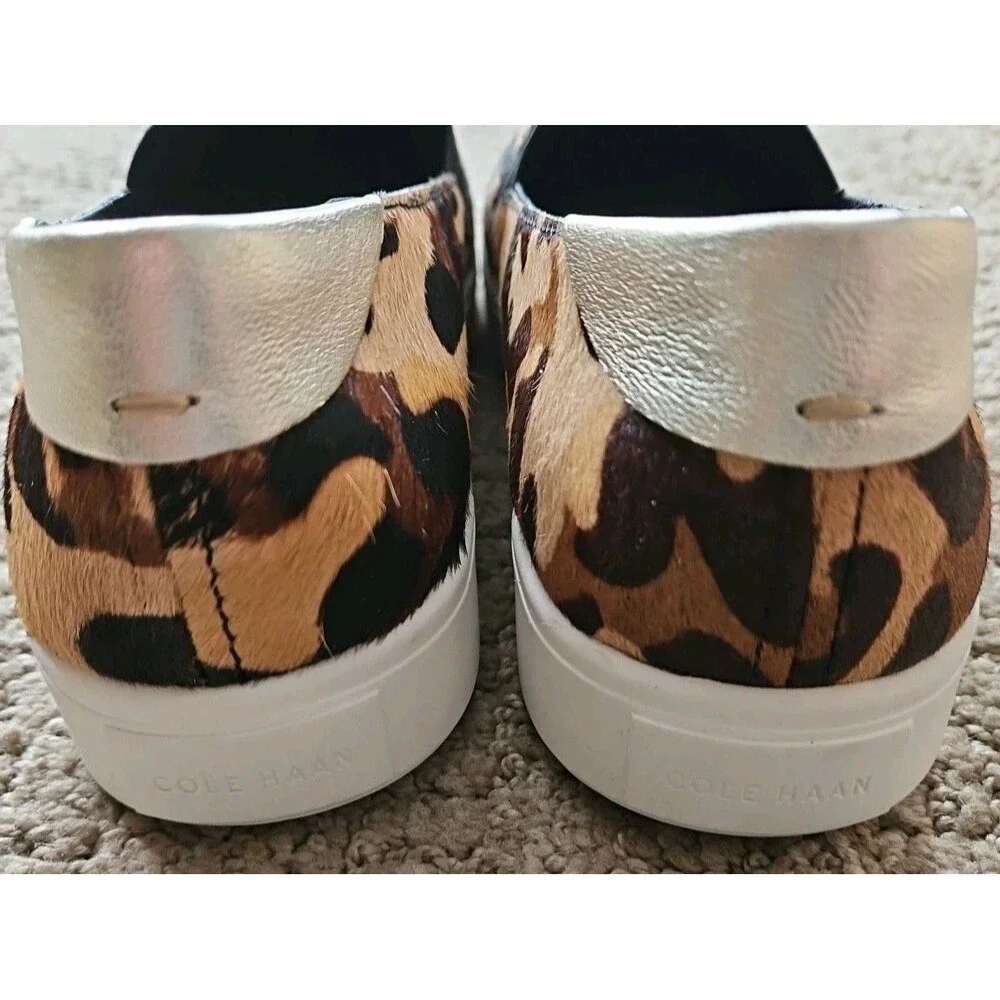 COLE HAAN GrandPro Spectator 2.0 Slip-On Sneaker Shoes Camo Hair Calf $130 Sz 8